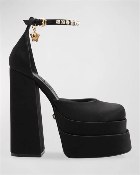 versace medusa shoes dupe|versace medusa detail round heels.